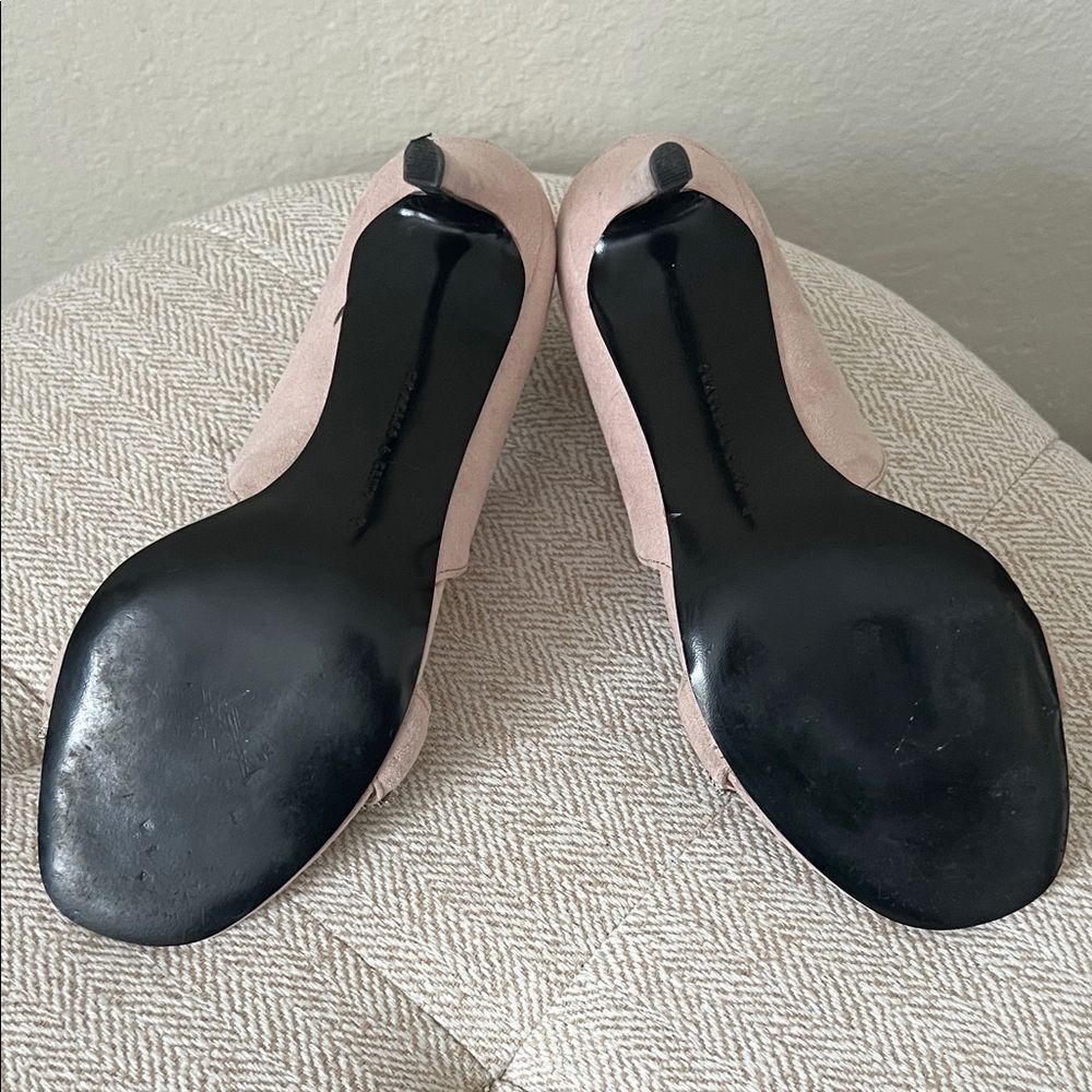 Charles & Keith Satin Crystal-embellished Stiletto-heel Sandels in Mauve in 37 - Picture 10 of 13